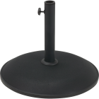 Outdoor Expressions 17 In. Round Black Concrete Umbrella Base Image 1