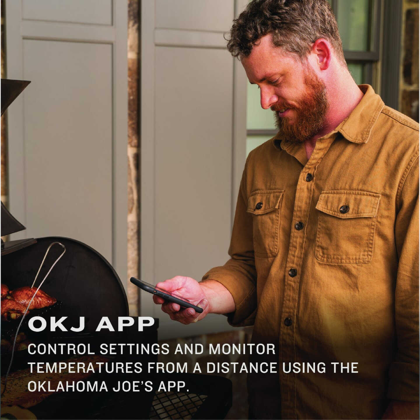 Oklahoma Joe's Tahoma 900 Sq. In. Black Vertical Gravity Feed Charcoal Smoker & Grill Image 5