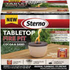 Sterno Small Cocoa & Sand with Dark Brown Lid Tabletop Fire Pit Image 1