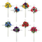 Gerson 24 In. White Wood Cross Memorial Display Image 1