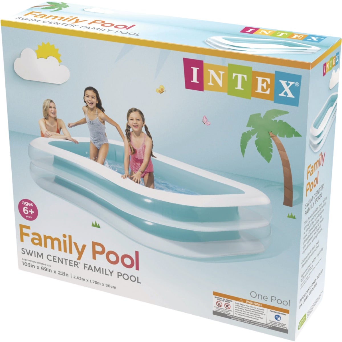 Intex Swim Center 103 In. x 36 In. x 22 In. 198 Gal. Inflatable Family Pool Image 4
