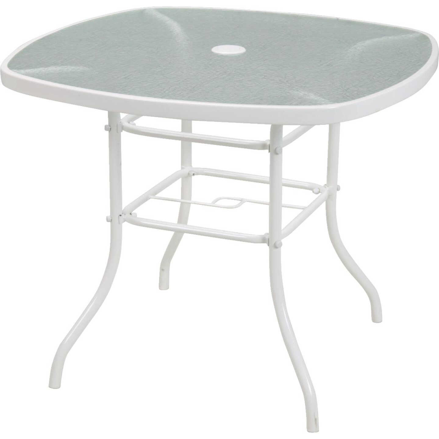 34" WHITE SQUARE TABLE Image 9