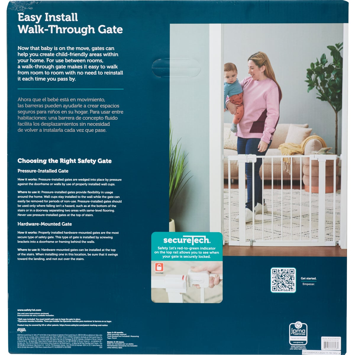 Safety 1st Easy Install Auto-Close Safety Gate Image 2