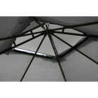 Outdoor Expressions 13 Ft. x 13 Ft. Gray & Matte Black Steel Gazebo Image 6