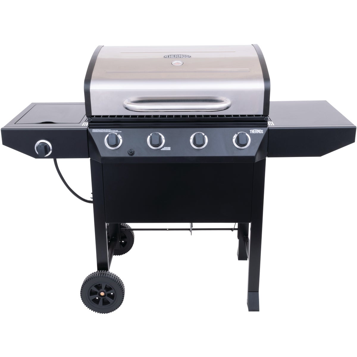 Thermos 4-Burner Stainless Steel 38,000-BTU LP Gas Grill with 10,000-BTU Side -Burner Image 2