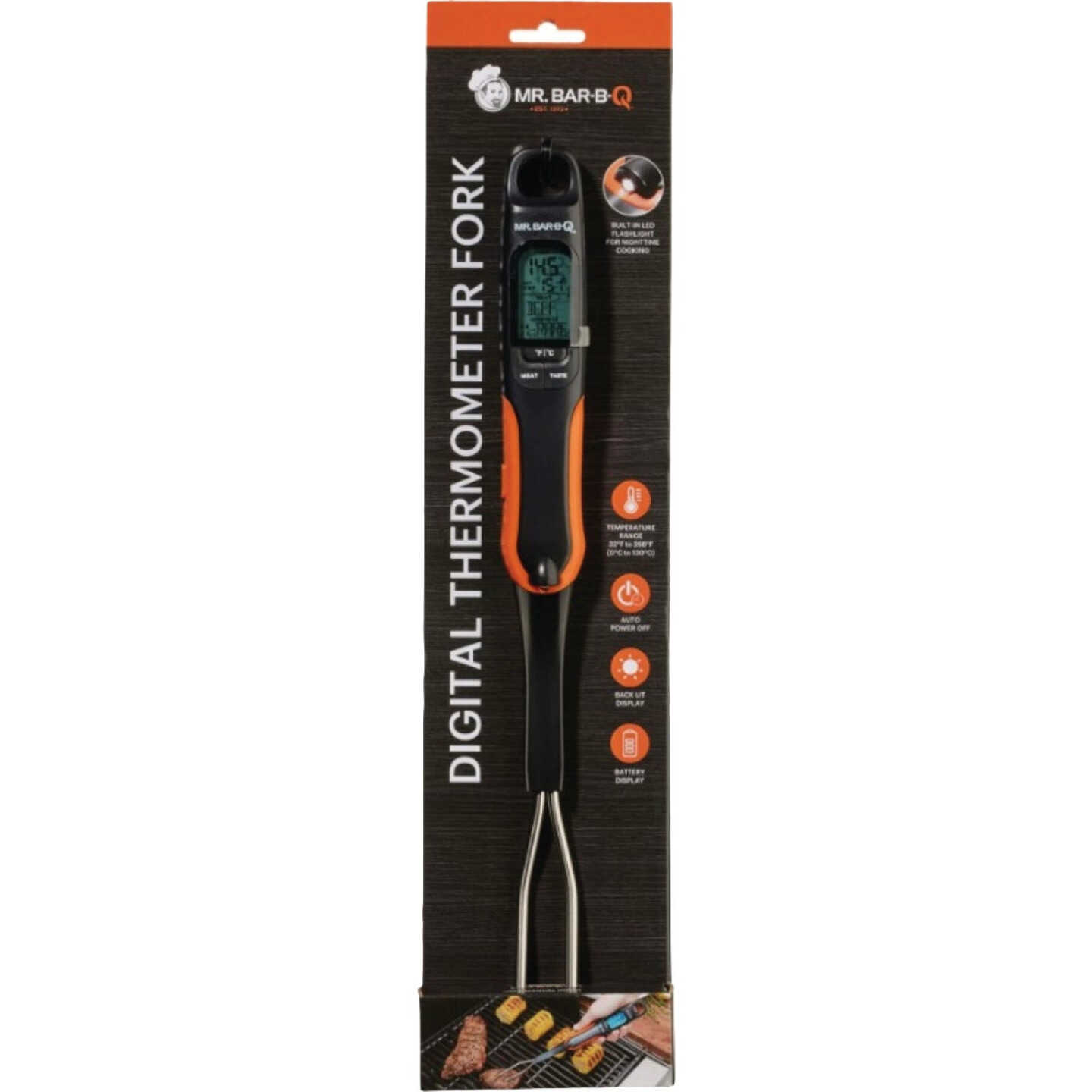 Mr. Bar-B-Q Premium Digital Meat Temperature Fork Image 1