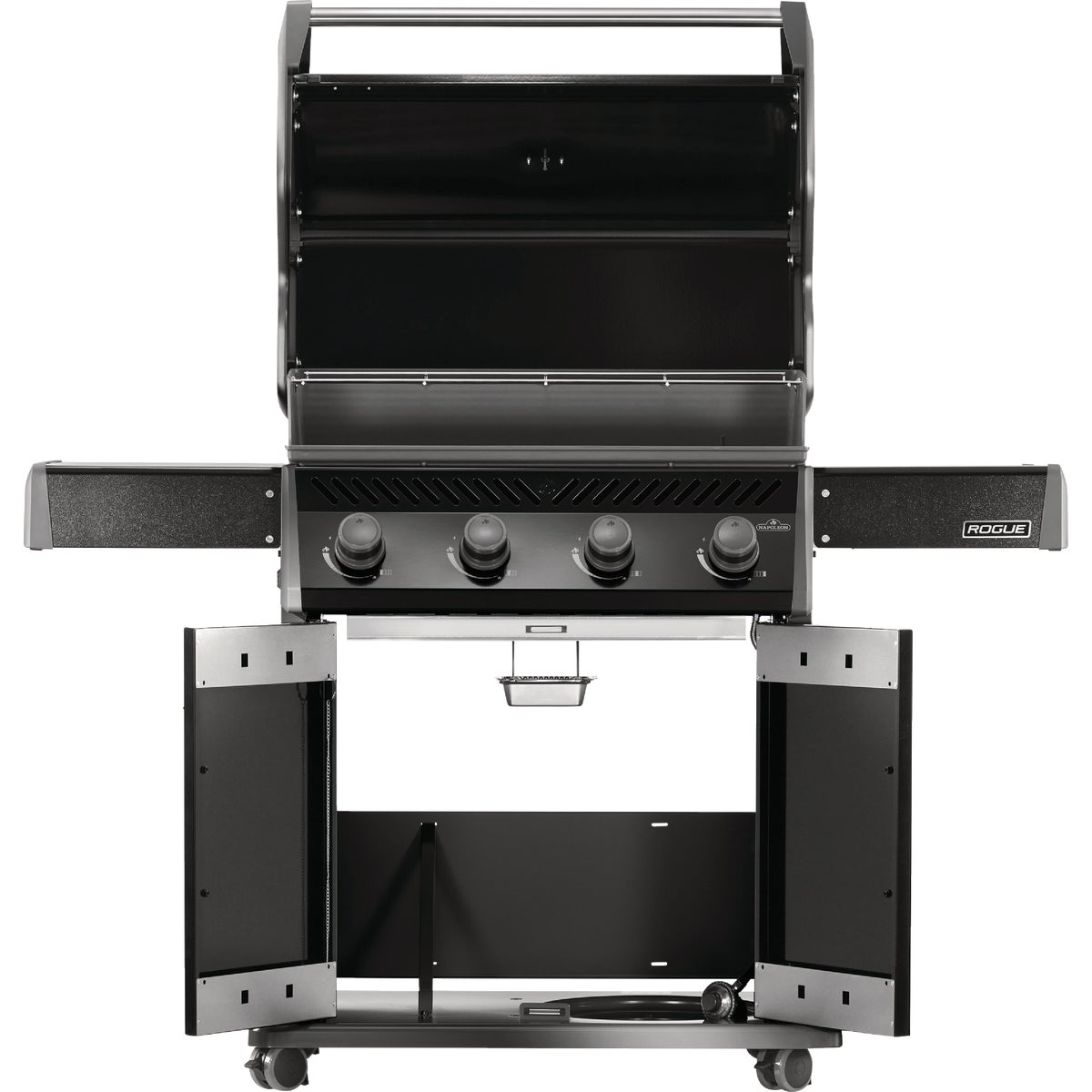 Napoleon Rogue 525 4-Burner Stainless Steel Grids LP Gas Grill, Black Image 4