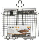 GrillPro Deluxe 9.5 In. W. x 12 In. L. Steel Broiler Grill Basket Image 2