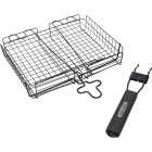GrillPro Deluxe 9.5 In. W. x 12 In. L. Steel Broiler Grill Basket Image 1