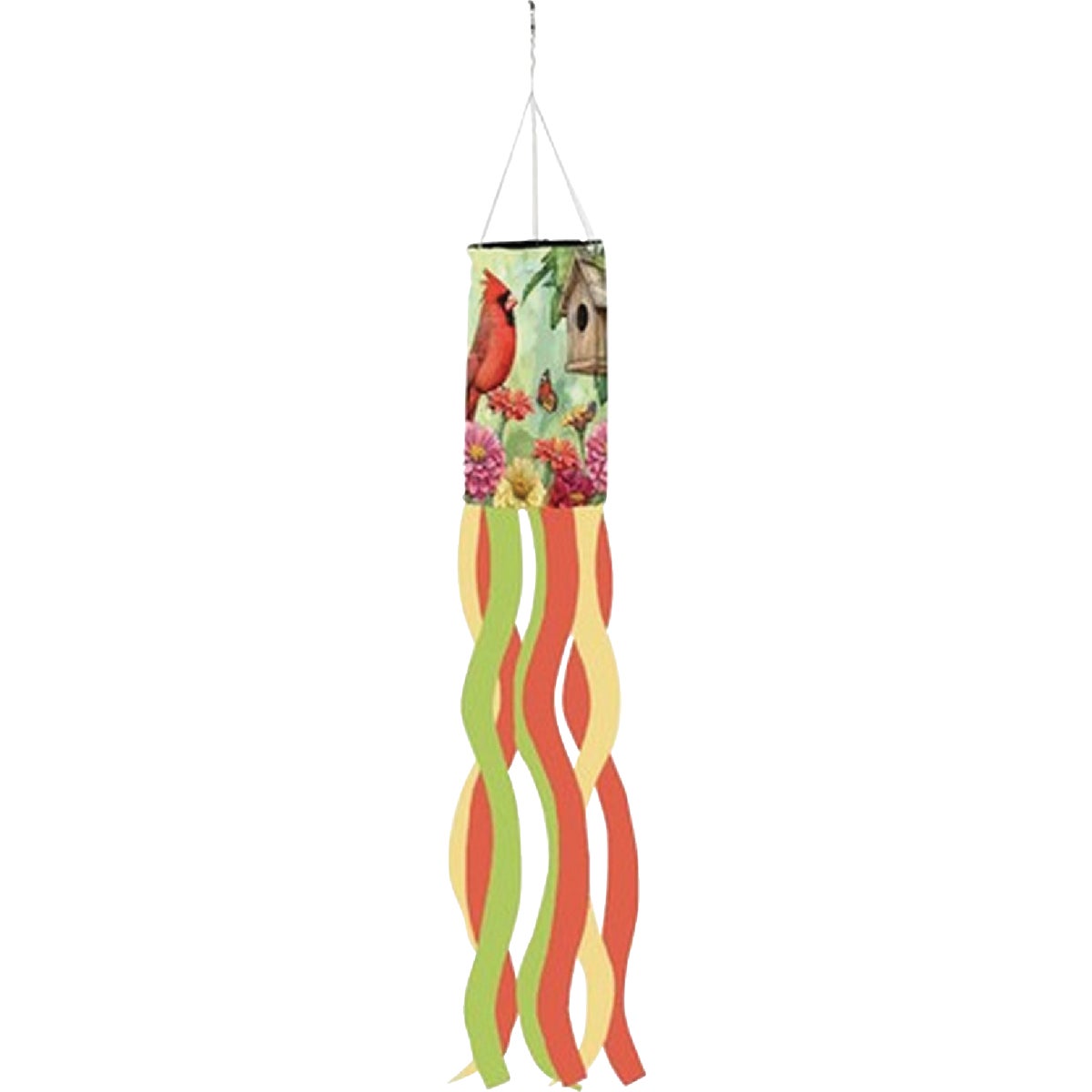 Evergreen Spring Cardinal Time Windsock