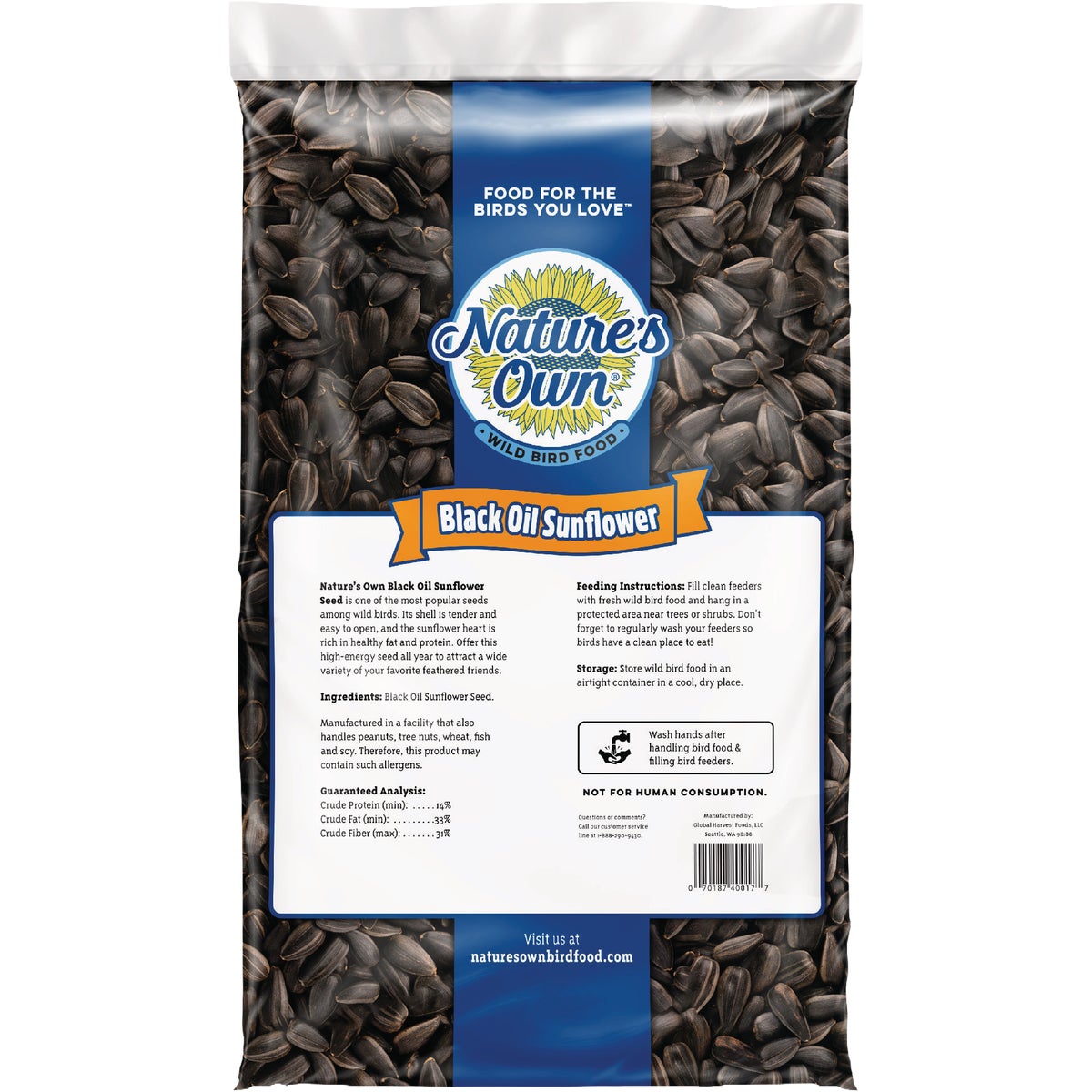 Nature's Own 5 Lb. Black Oil Sunflower Seed Image 2