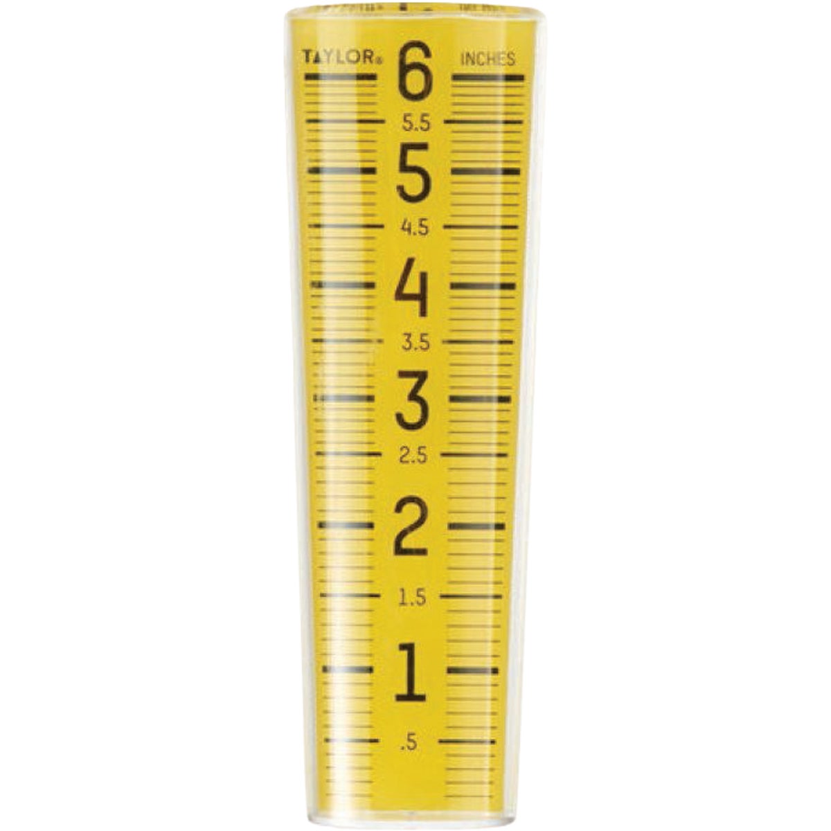 Taylor 6 In. Capacity Yellow Rain Gauge
