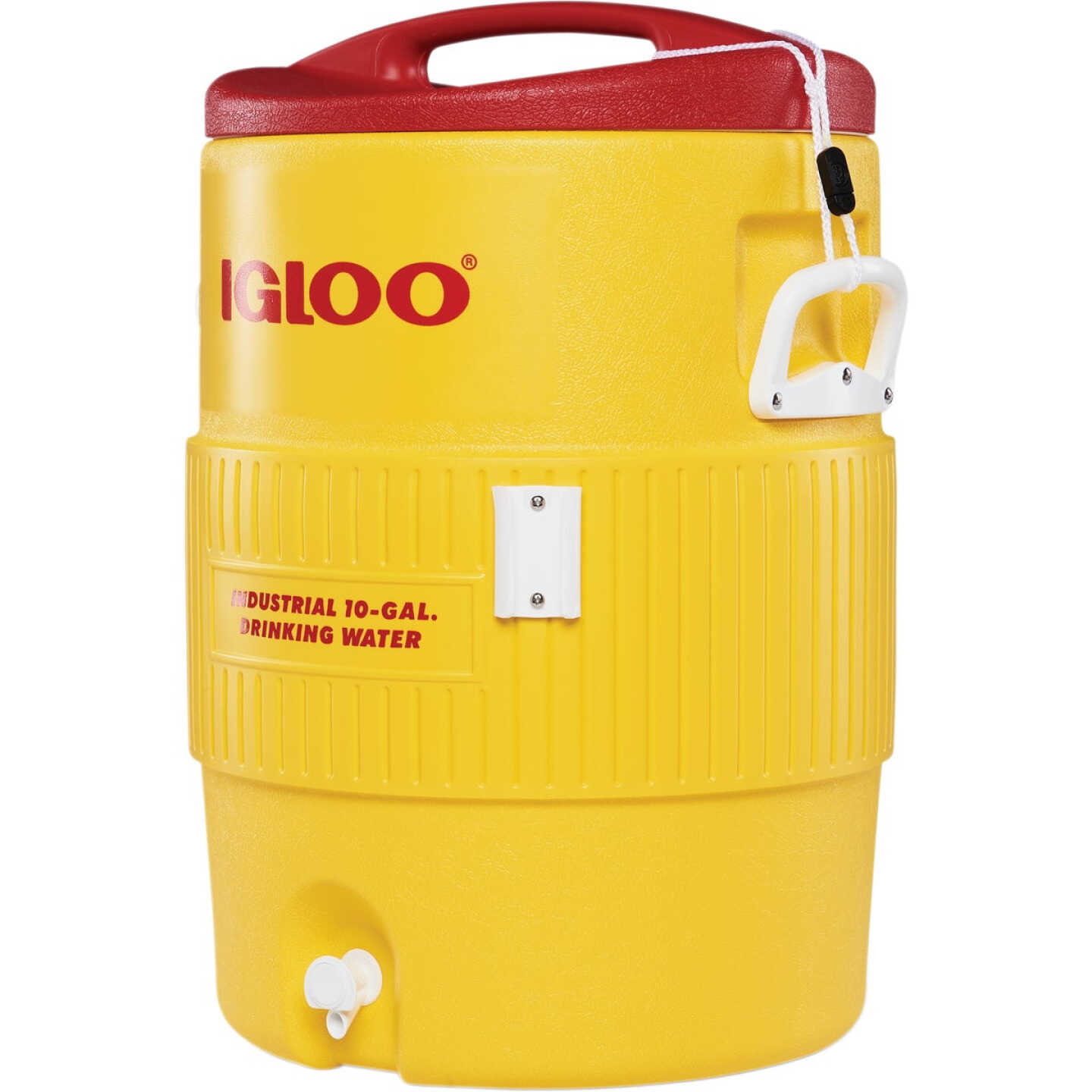 Igloo 10 Gal. Yellow Industrial Water Jug with Cup Dispenser Bracket Image 2