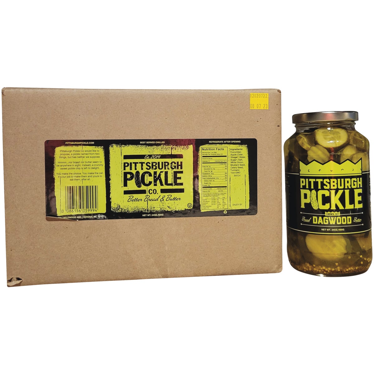 Pittsburgh Pickle Company Original Dill 24 Oz. Pickle Chips Image 2