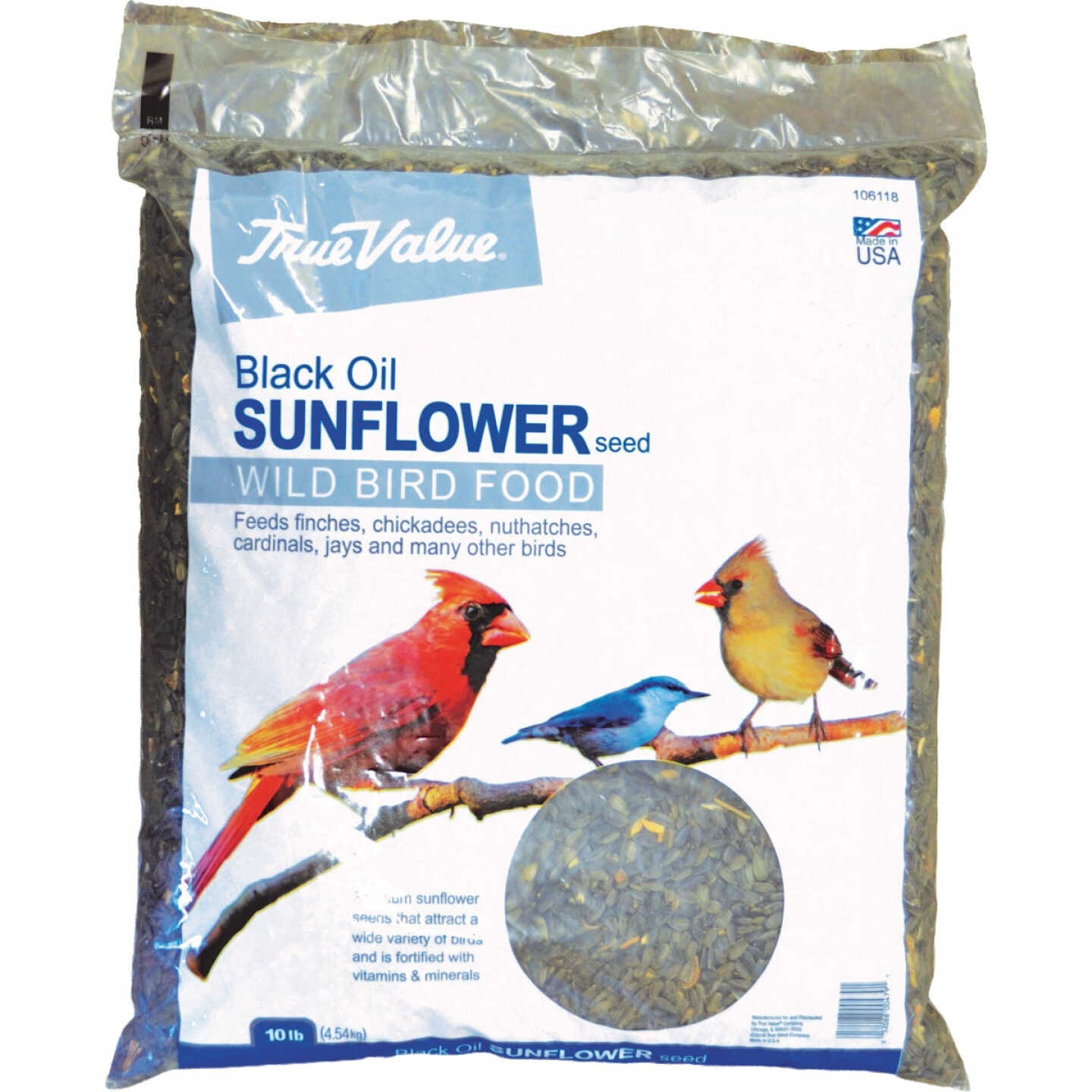True Value 10 Lb. Black Oil Sunflower Wild Bird Seed Image 1