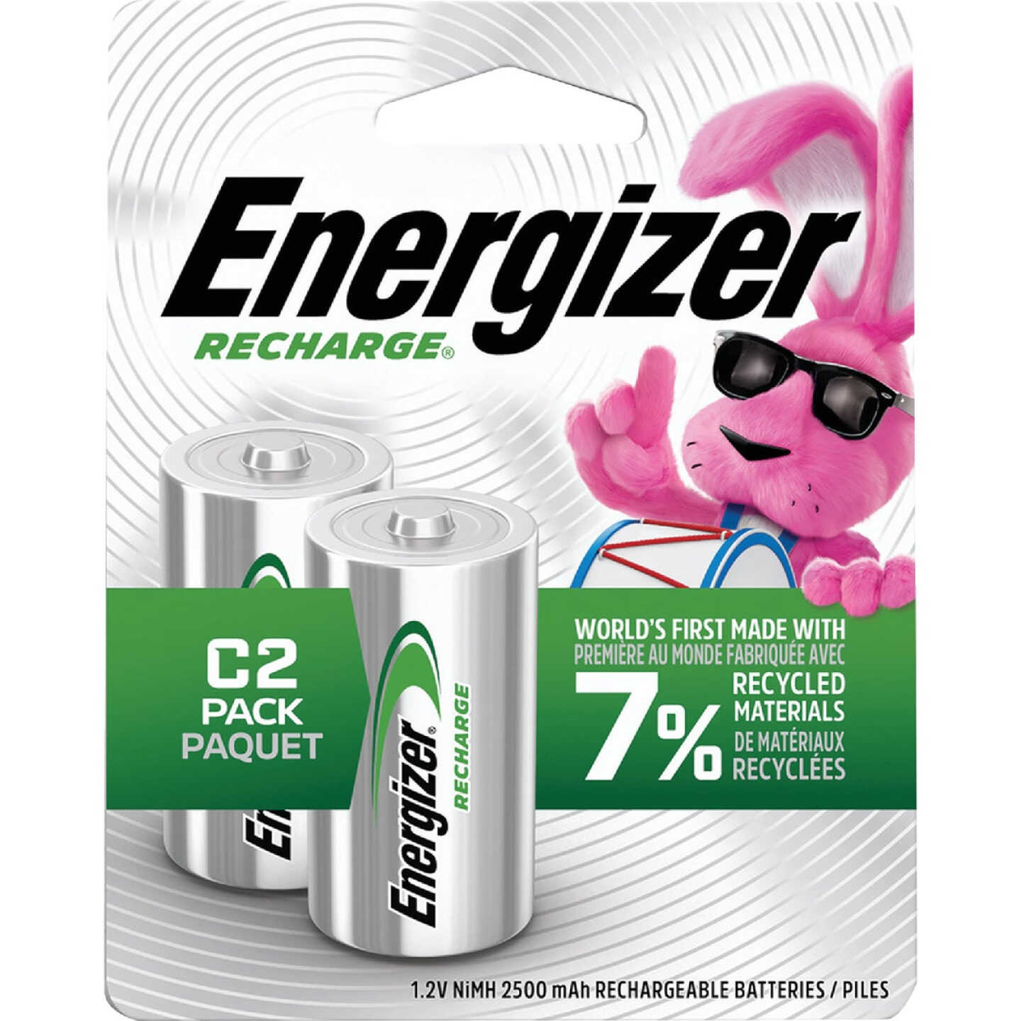 Energizer C NiMH Rechargeable Battery (2-Pack) Image 1