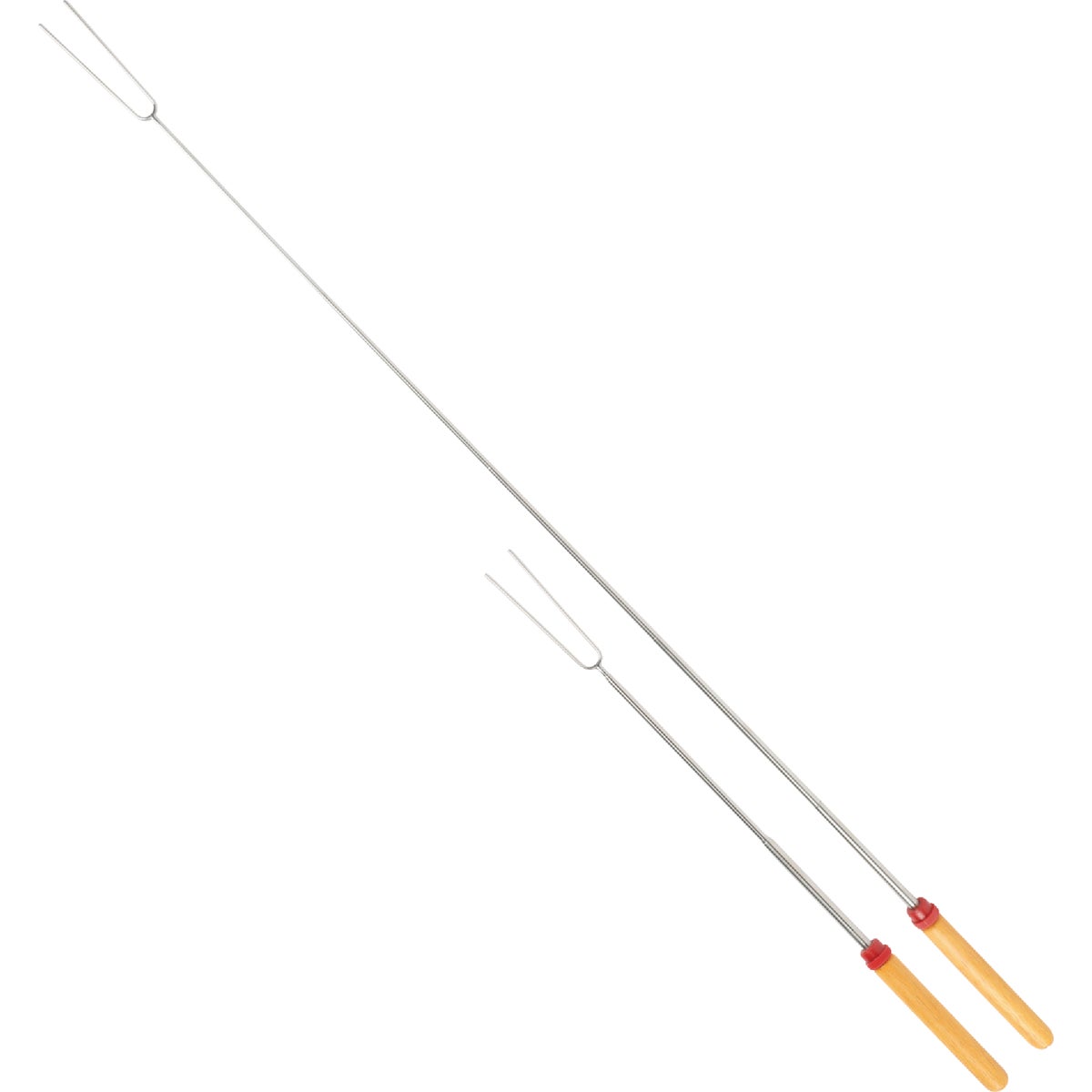 Coghlans 6.5 In. to 34 In. Telescoping Chrome-Plated Metal Hot Dog Fork Image 4