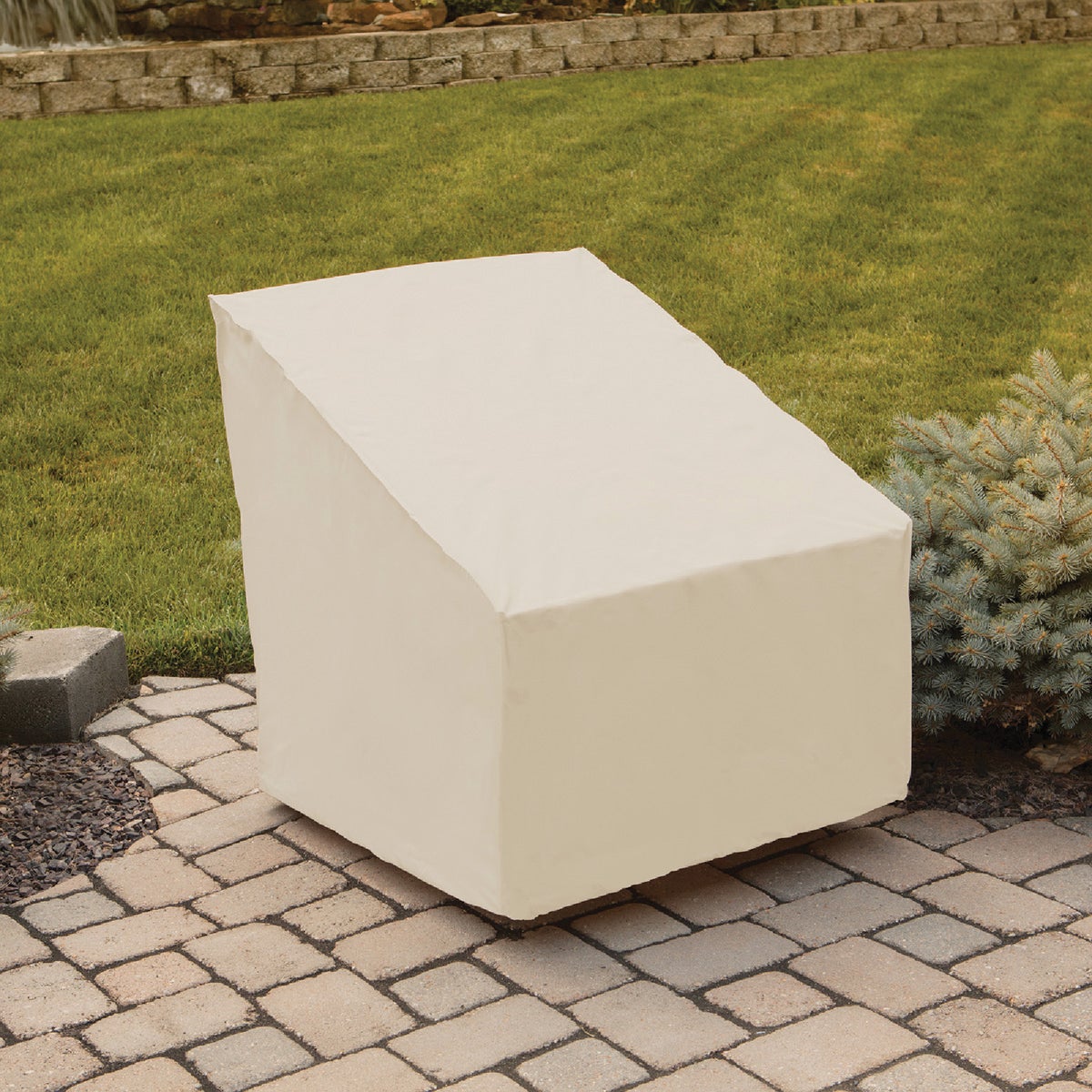 Backyard Basics Poly Patio Chair Cover Image 2