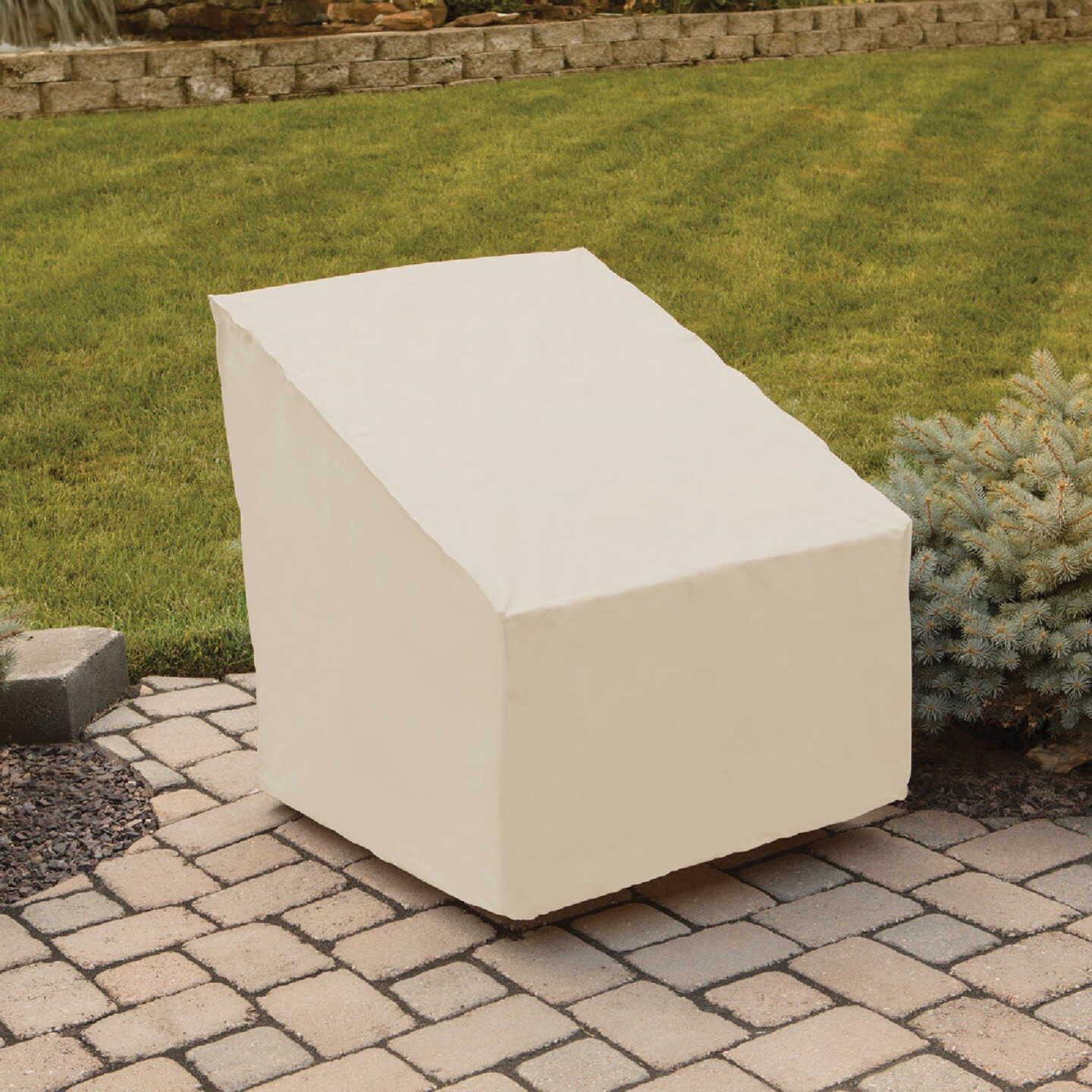 Backyard Basics Poly Patio Chair Cover Image 2