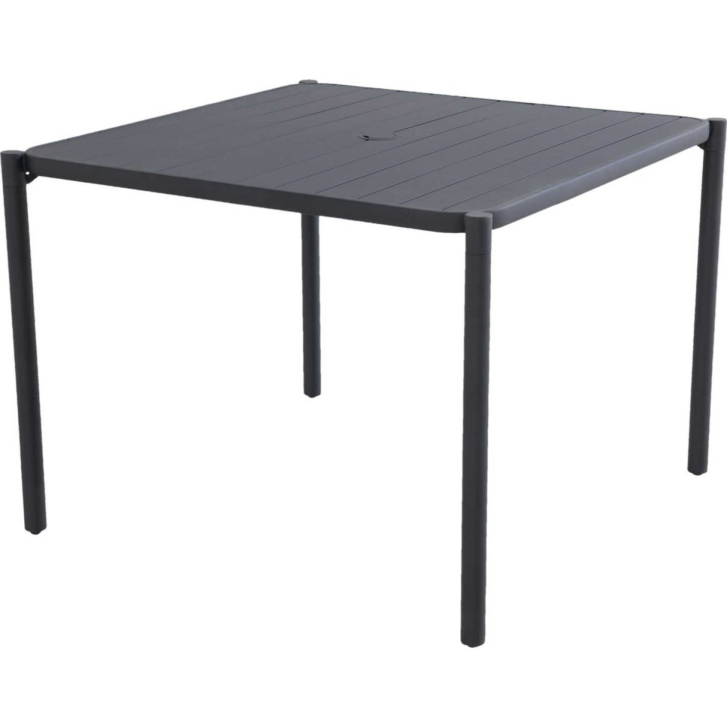 Sunjoy 40 In. Square Heavy-Duty Black Steel Dining Table Image 2