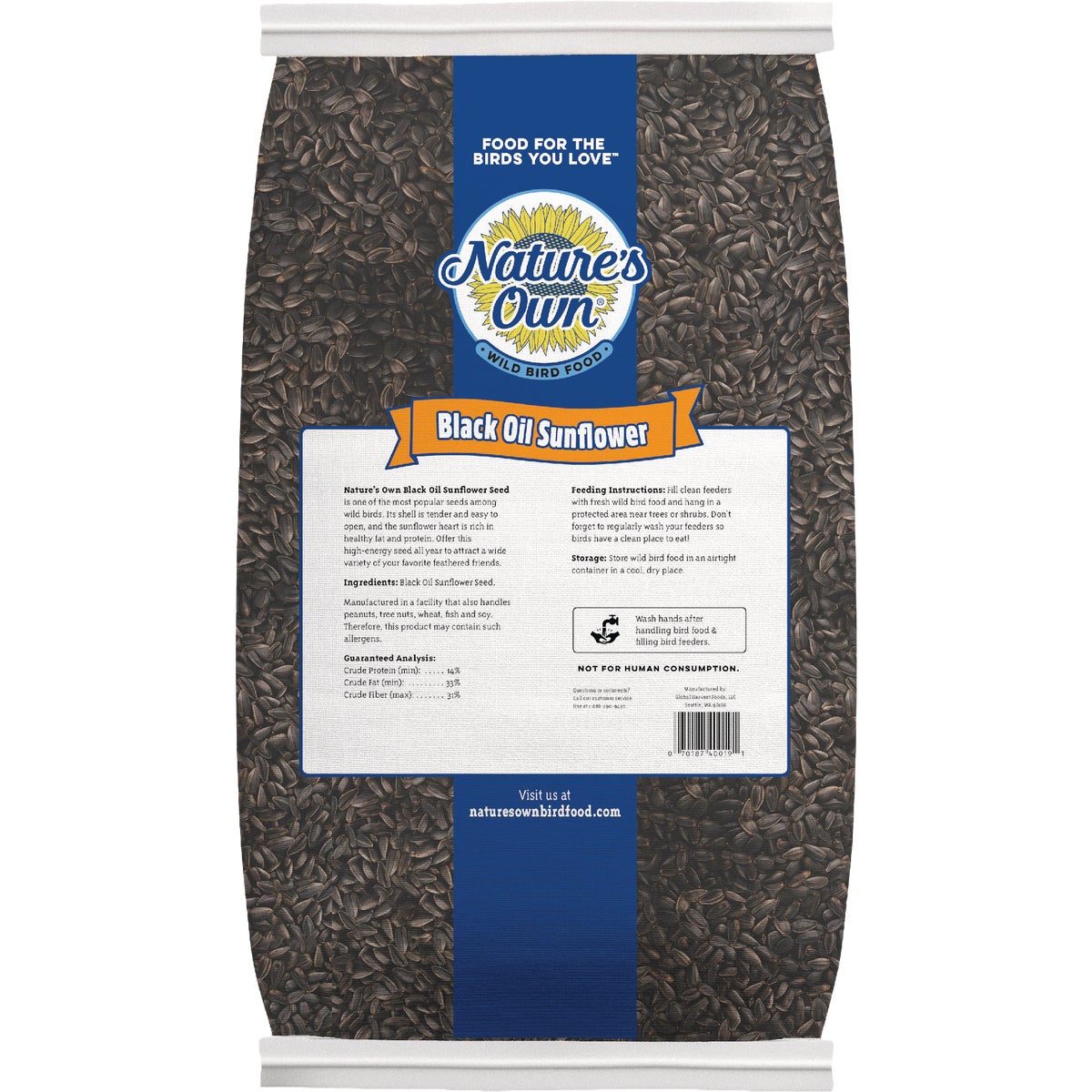 Nature's Own 40 Lb. Black Oil Sunflower Seed Image 2