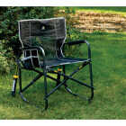 GCI Outdoor Freestyle Black PVC-Backed Polyester Powder-Coated Steel XL Folding Rocker Image 4