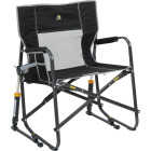 GCI Outdoor Freestyle Black PVC-Backed Polyester Powder-Coated Steel XL Folding Rocker Image 1