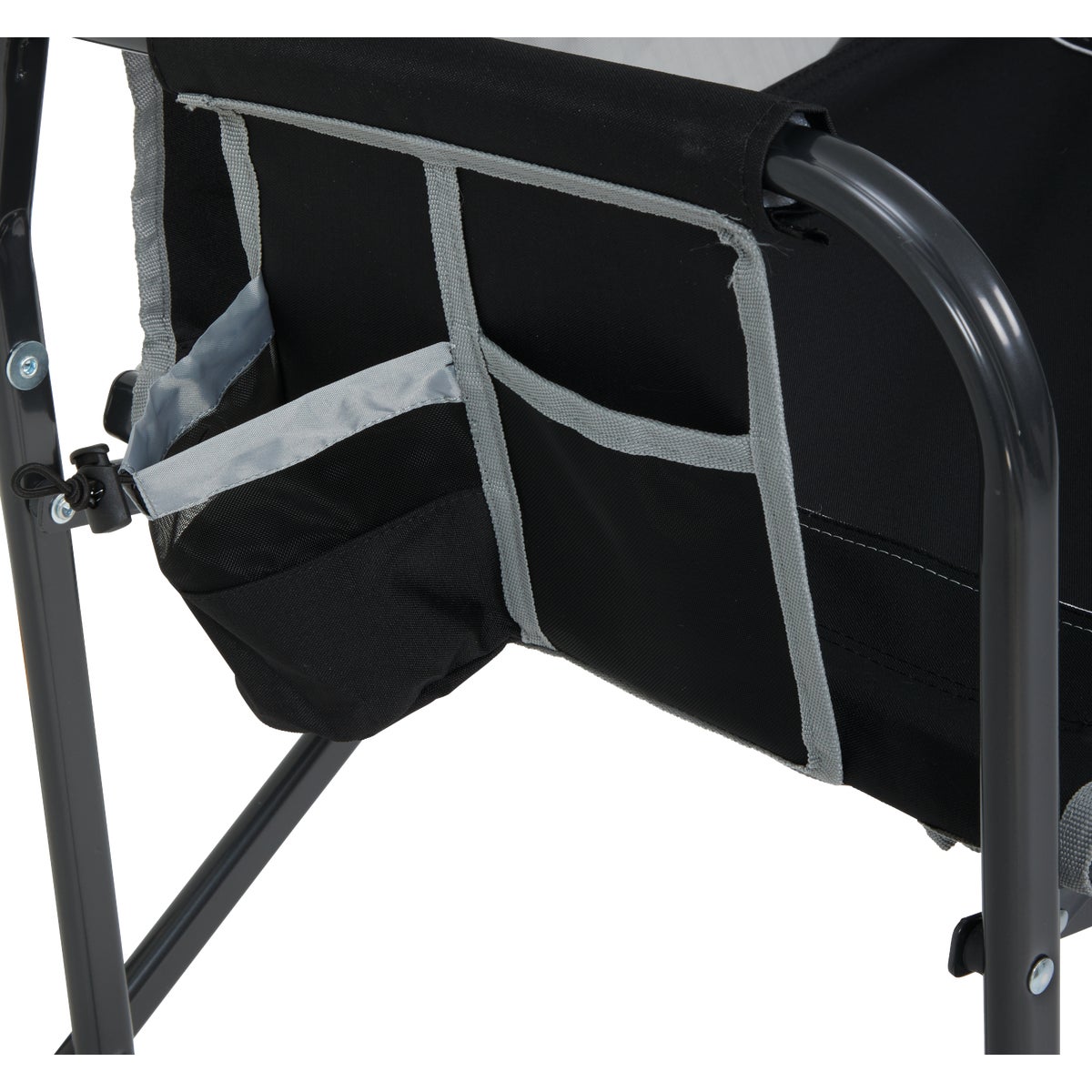 GCI Outdoor Freestyle Black PVC-Backed Polyester Powder-Coated Steel XL Folding Rocker Image 8