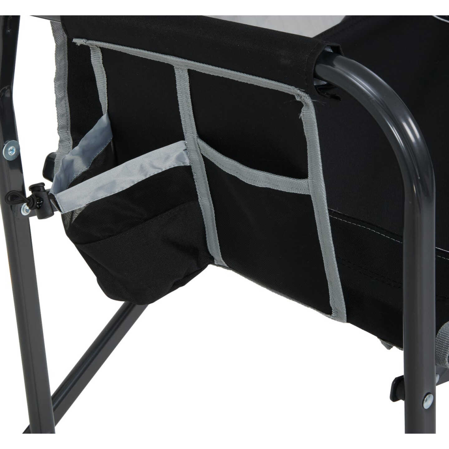 GCI Outdoor Freestyle Black PVC-Backed Polyester Powder-Coated Steel XL Folding Rocker Image 8