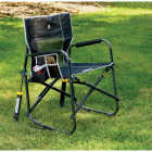 GCI Outdoor Freestyle Black PVC-Backed Polyester Powder-Coated Steel XL Folding Rocker Image 6