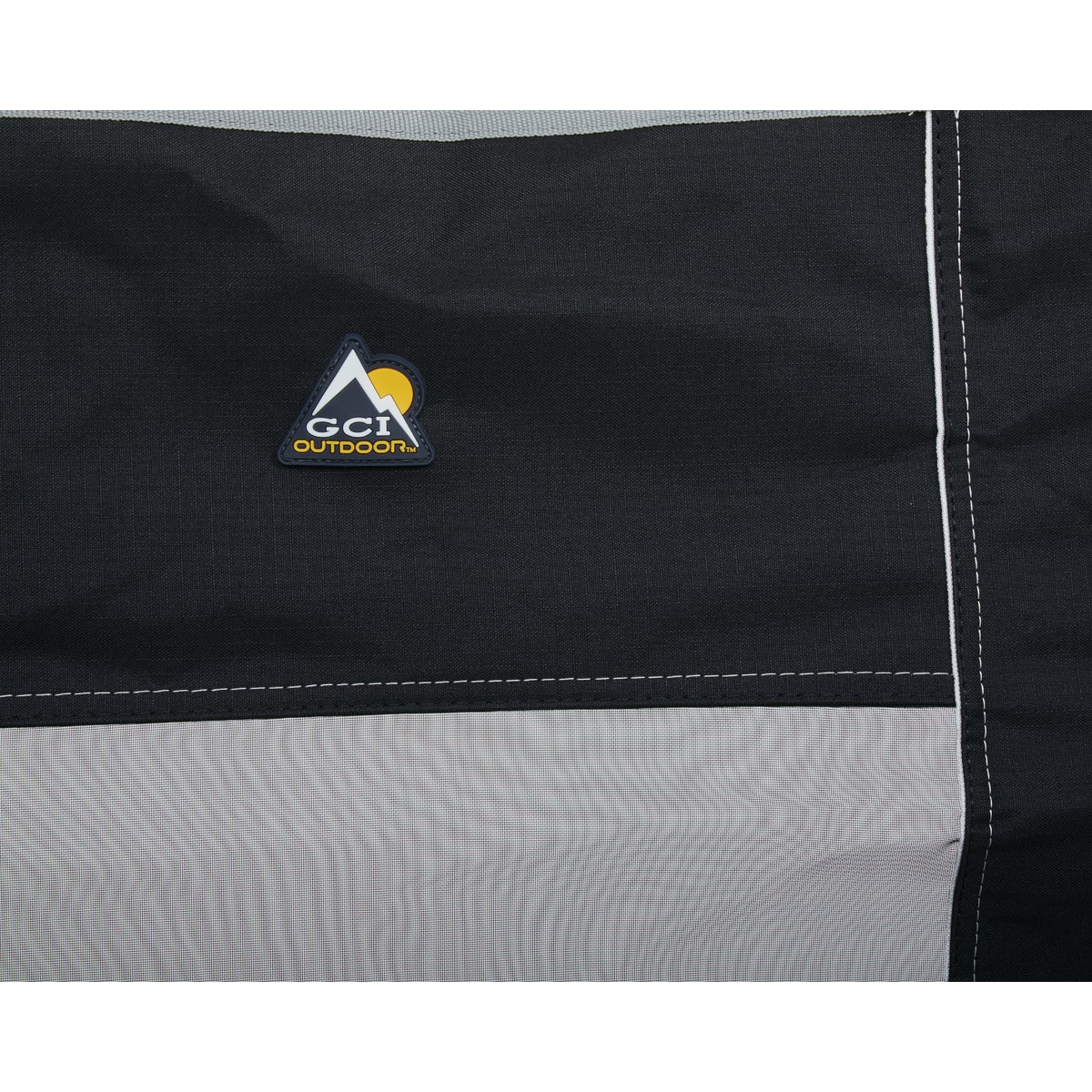GCI Outdoor Freestyle Black PVC-Backed Polyester Powder-Coated Steel XL Folding Rocker Image 2