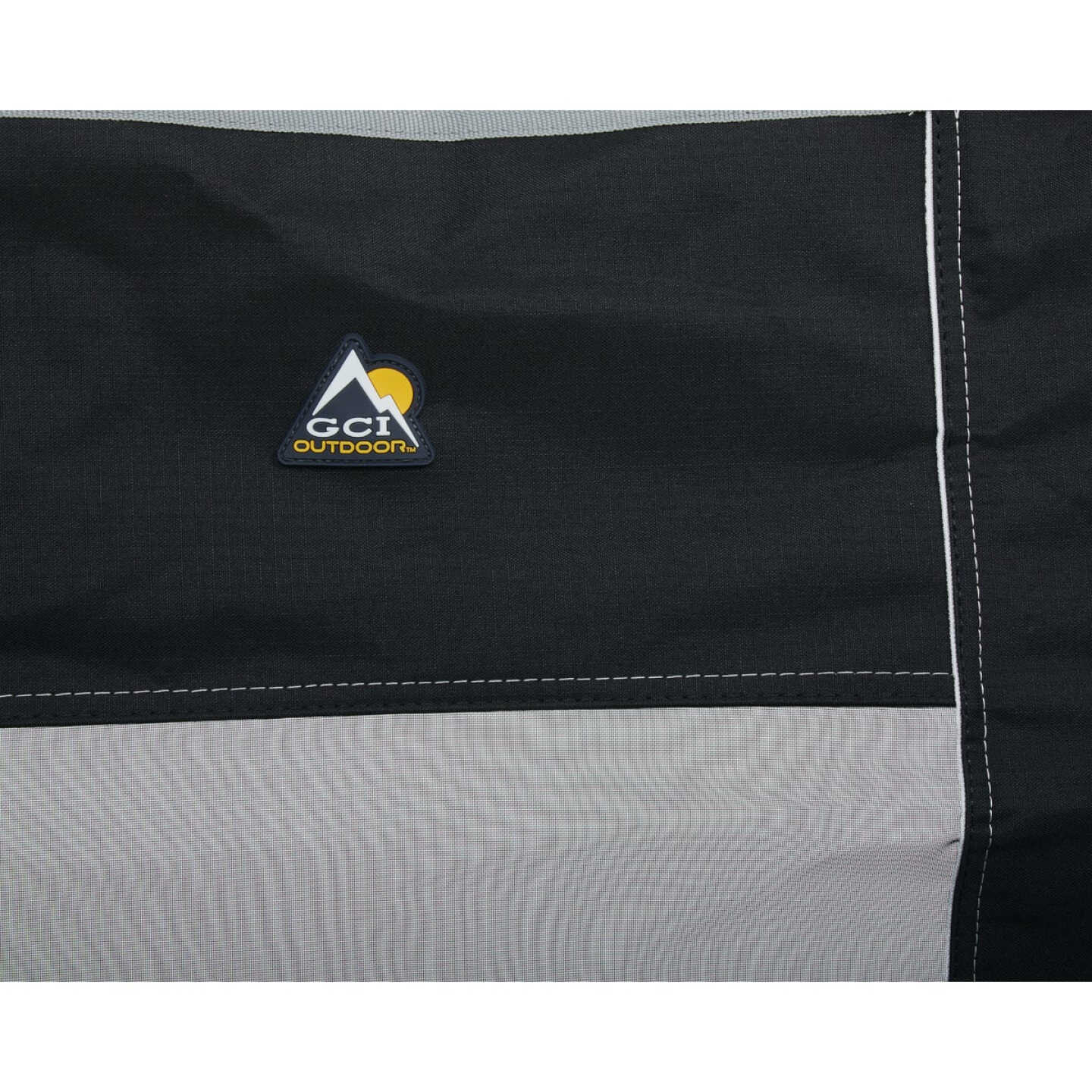 GCI Outdoor Freestyle Black PVC-Backed Polyester Powder-Coated Steel XL Folding Rocker Image 2