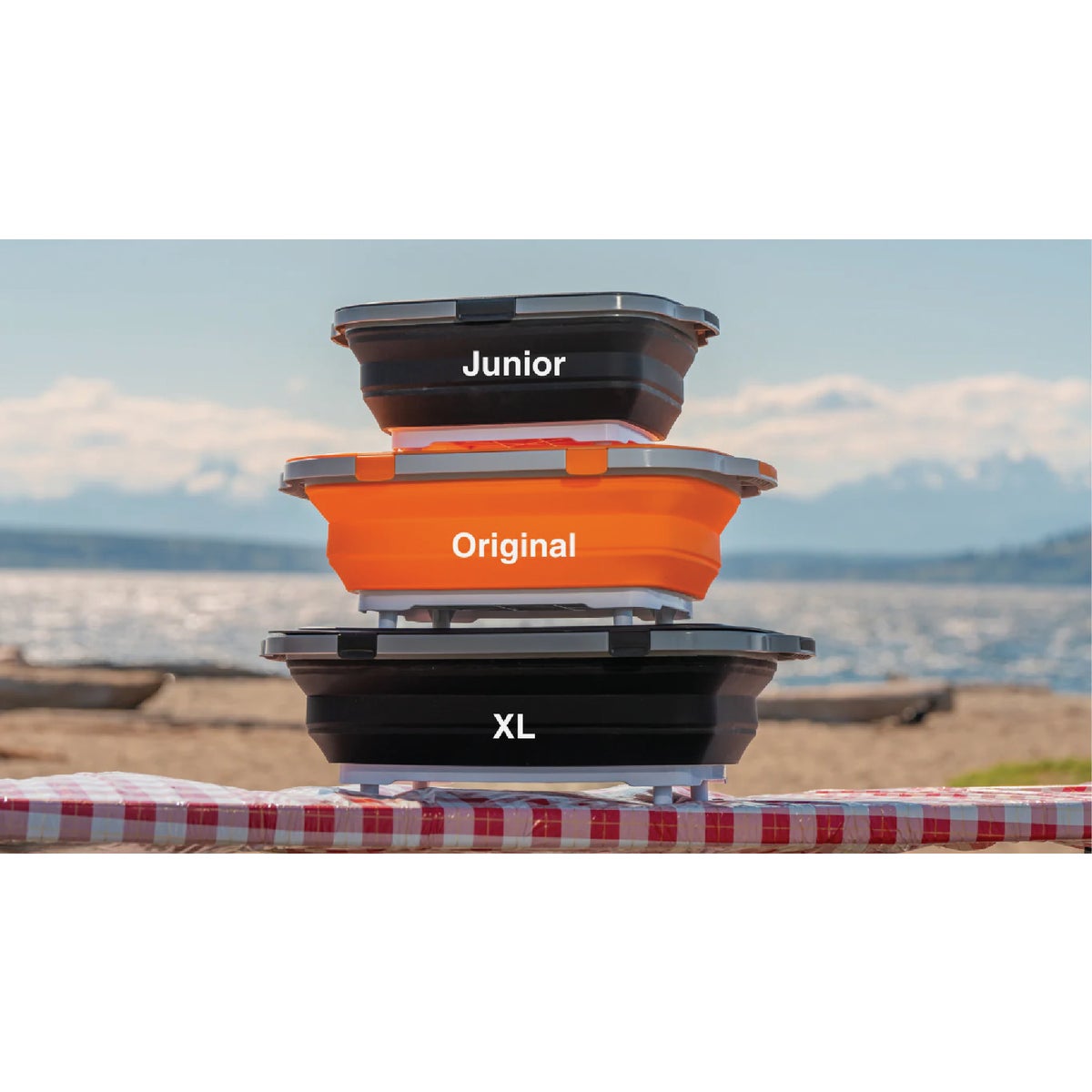 Drip EZ XL Black 22.5 In. L. x 16.25 In. W. x 5.5 In. D. Collapsible BBQ Prep Tub Image 3