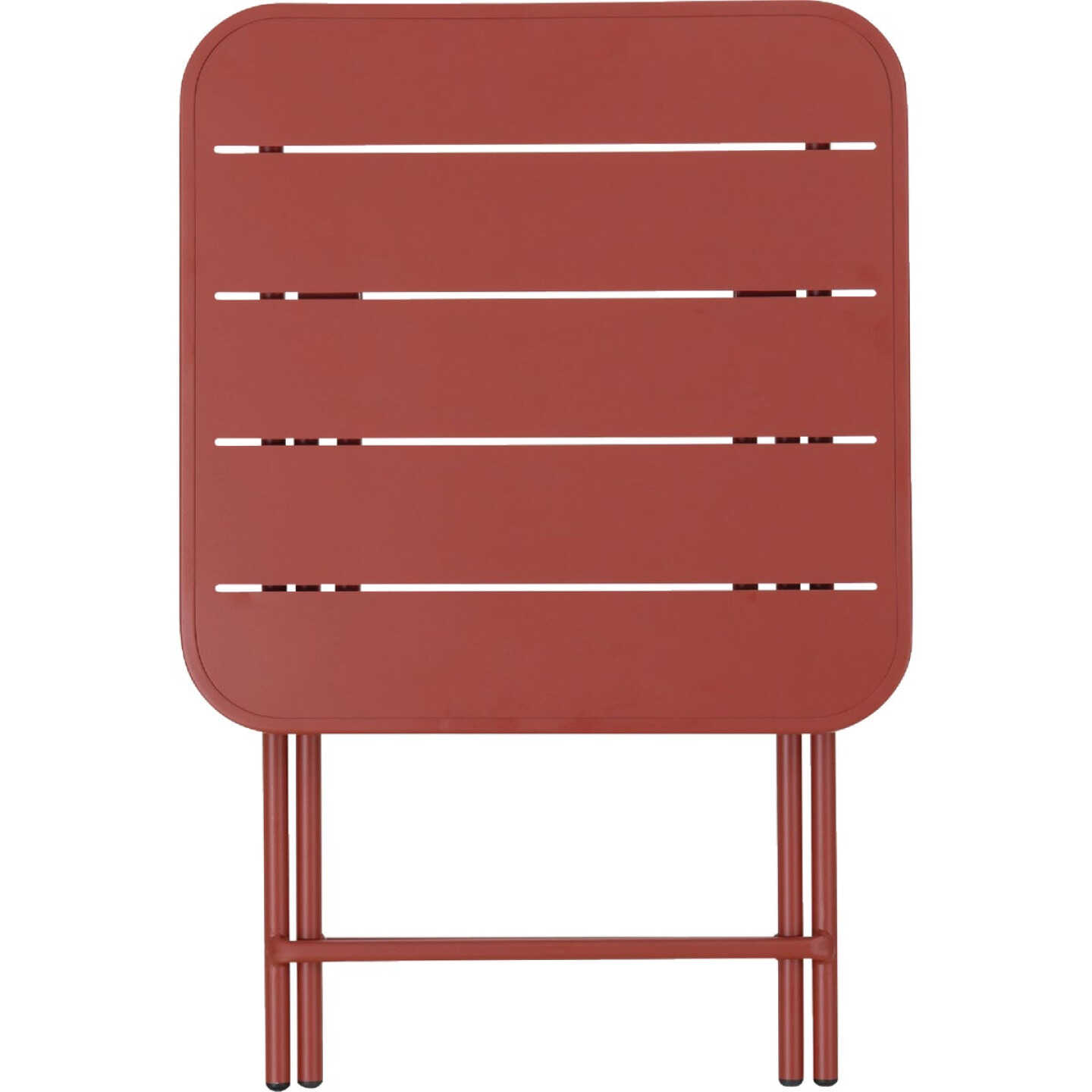 Sunjoy 24 In. Square Heavy-Duty Brick Steel Folding Table Image 3