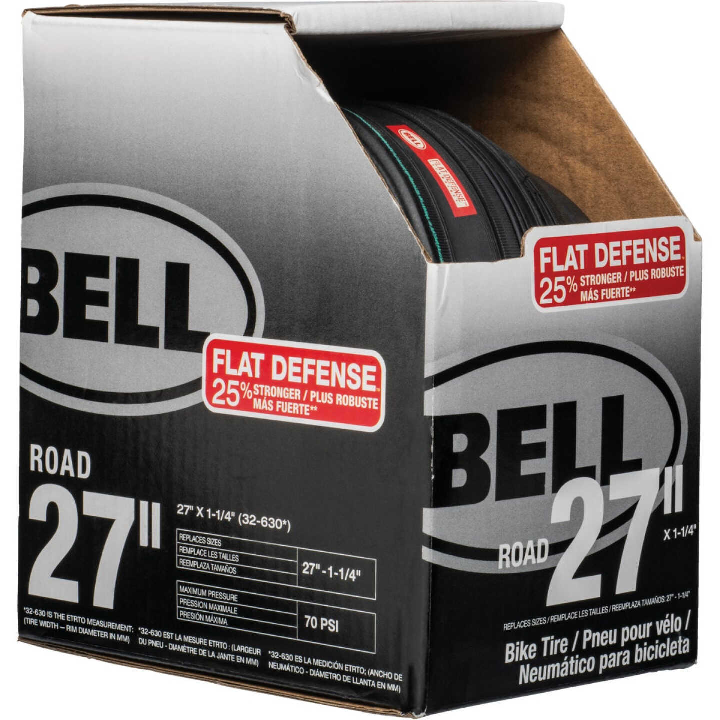 Bell 27 In. Road Bicycle Tire with Flat Defense Image 1