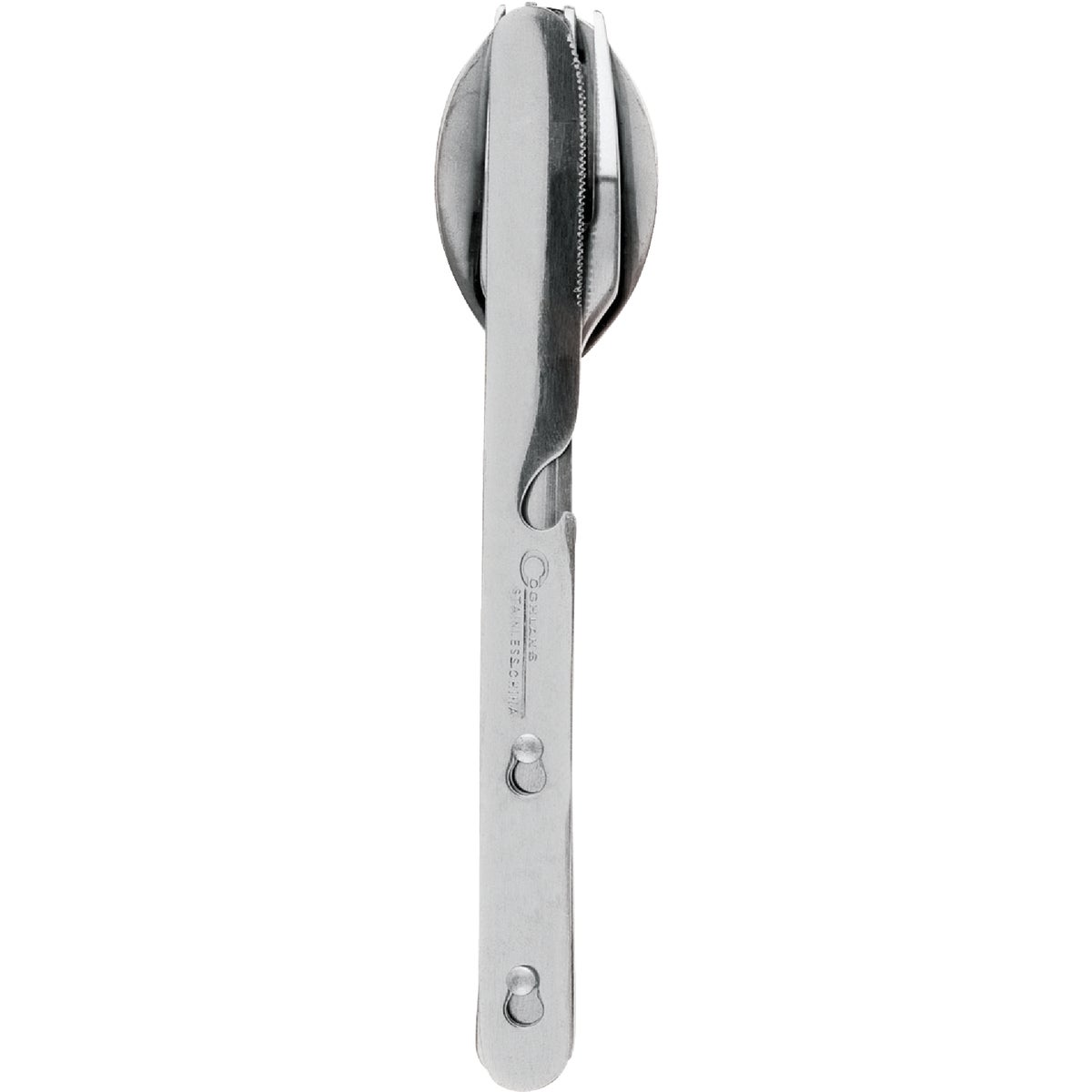 Coghlans 3-Piece Stainless Steel Knife, Fork, & Spoon Chow Kit Image 3