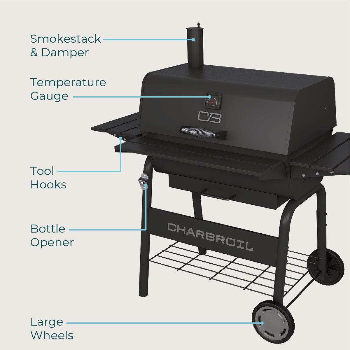 Char-Broil C-Line 840 Sq. In. Charcoal Grill Image 2