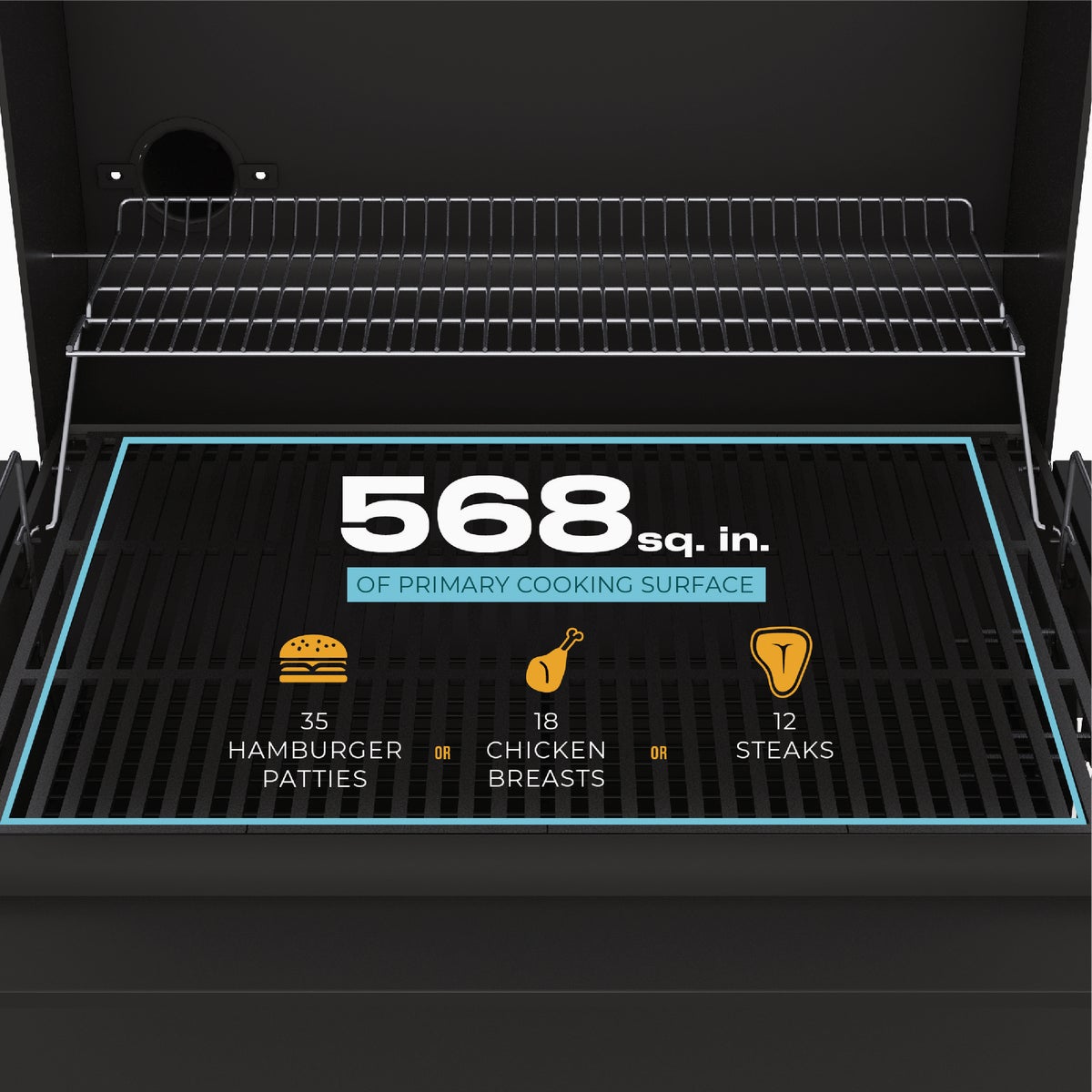 Char-Broil C-Line 840 Sq. In. Charcoal Grill Image 3