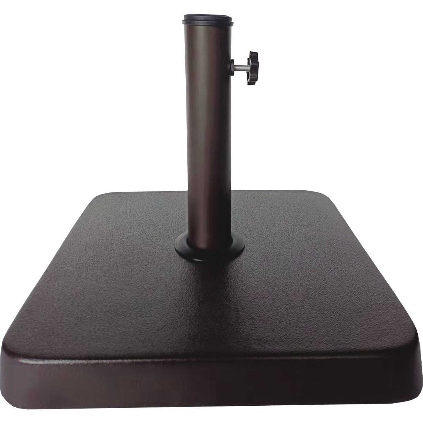Outdoor Expressions 13.5 In. Square Brown Concrete Umbrella Base Image 1