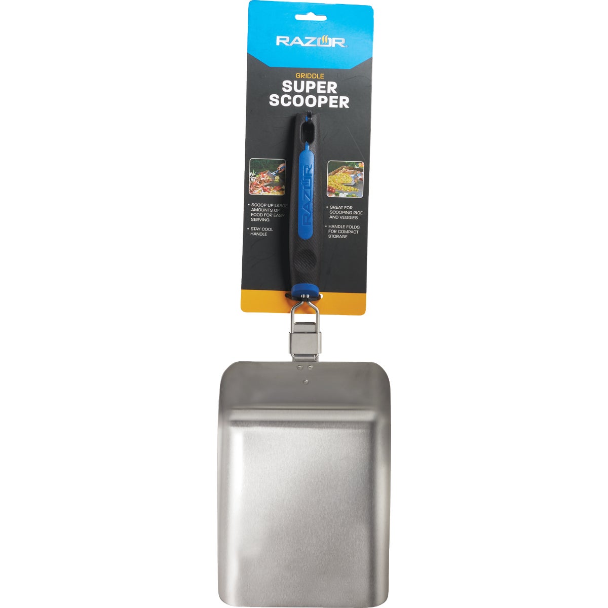 Mr. Bar-B-Q Razor 22 In. Stainless Steel Griddle Scooper Image 2