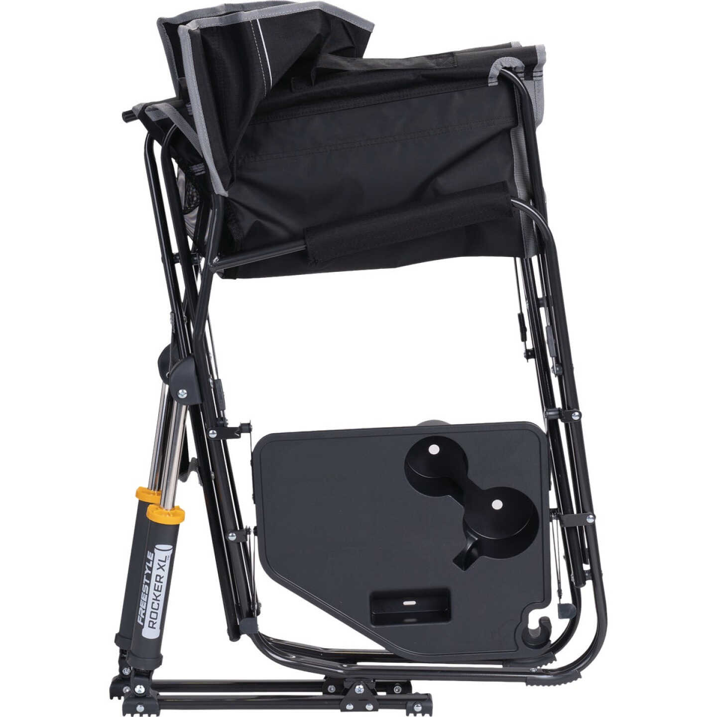 GCI Outdoor Freestyle Black XL Folding Rocker with Side Table Image 3