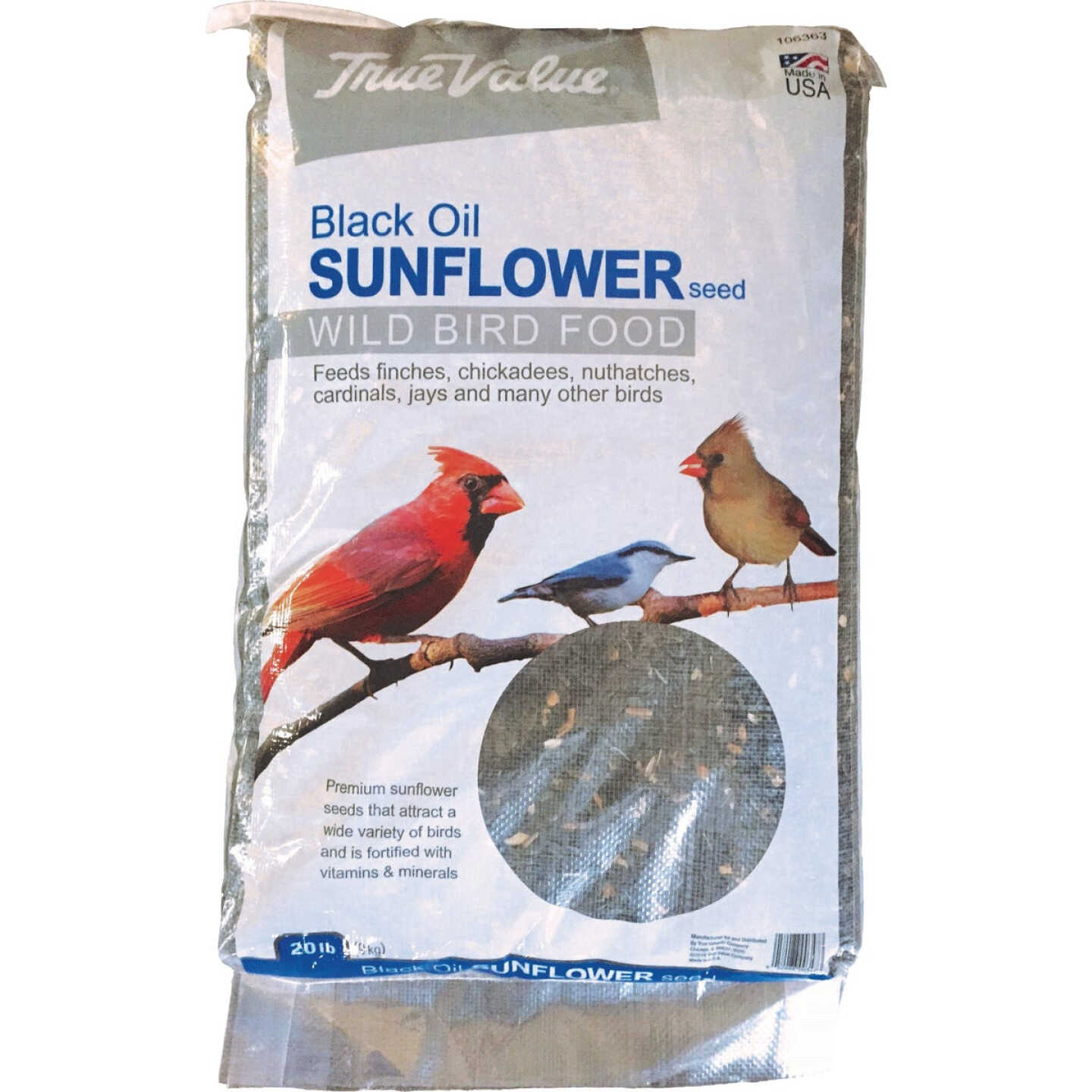True Value 20 Lb. Black Oil Sunflower Wild Bird Seed Image 1