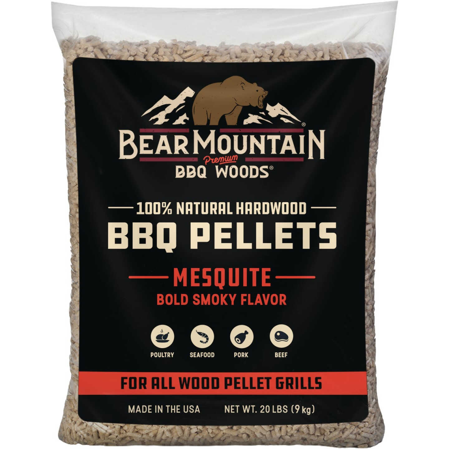 Bear Mountain BBQ Premium Woods 20 Lb. Mesquite Wood Pellet Image 1