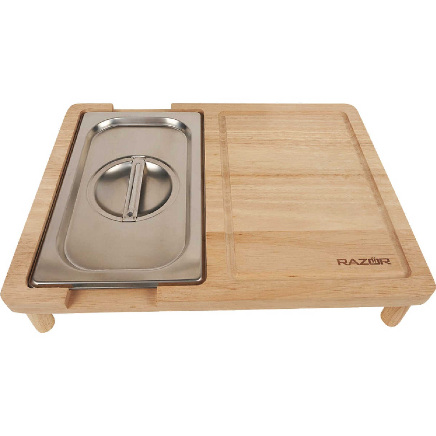 Mr. Bar-B-Q Razor 11.81 In. W. x 15.75 In. L. Wood Cutting Board Image 1