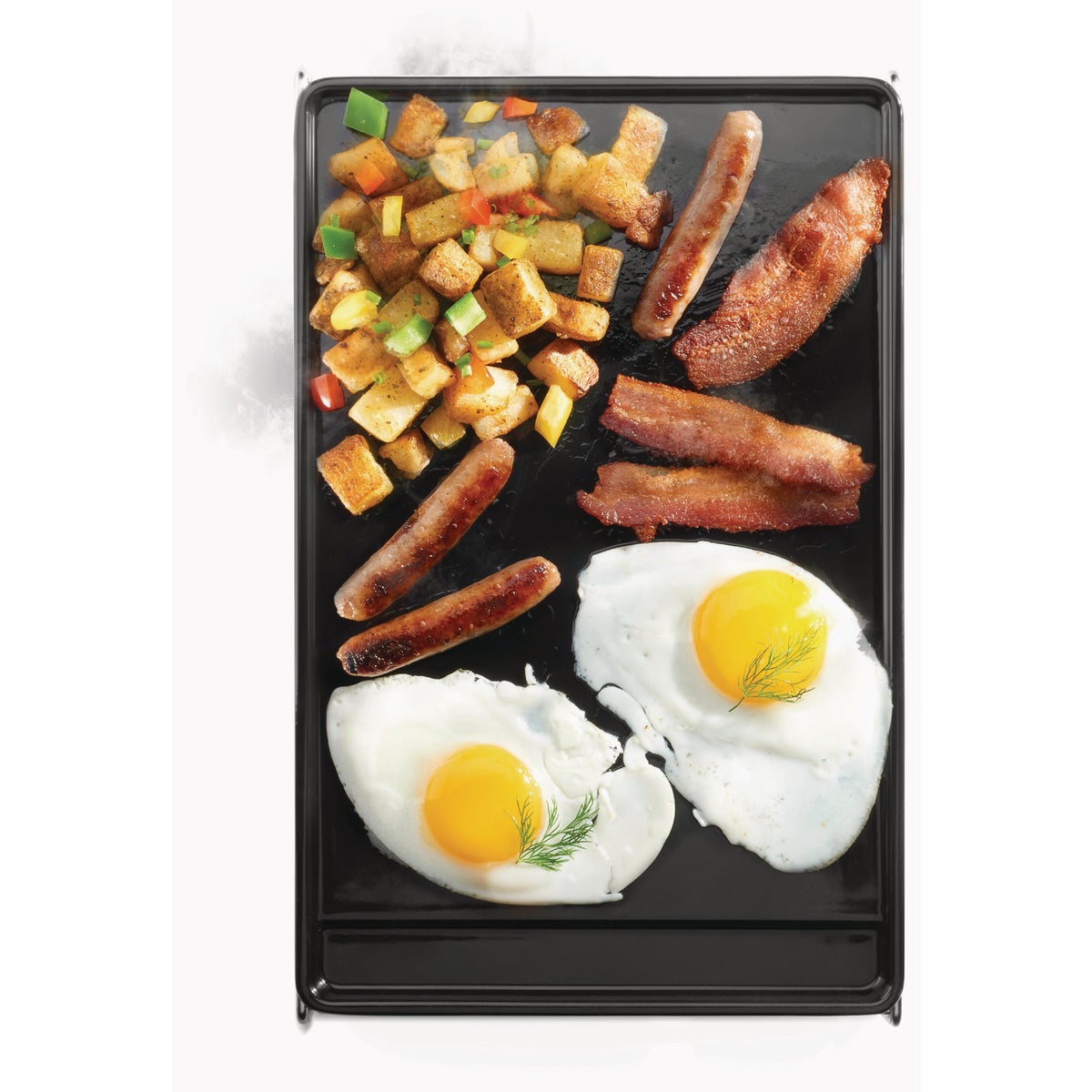 Napoleon 9.7 In. W. x 14.9 In. L. Porcelain-Enameled Cast Iron Griddle Image 4