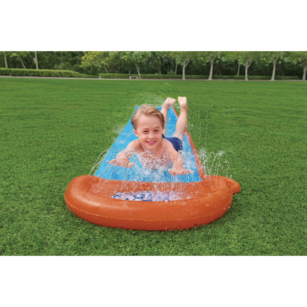 H2OGO! Tsunami Splash Ramp 16 Ft. Single Water Slide Image 2
