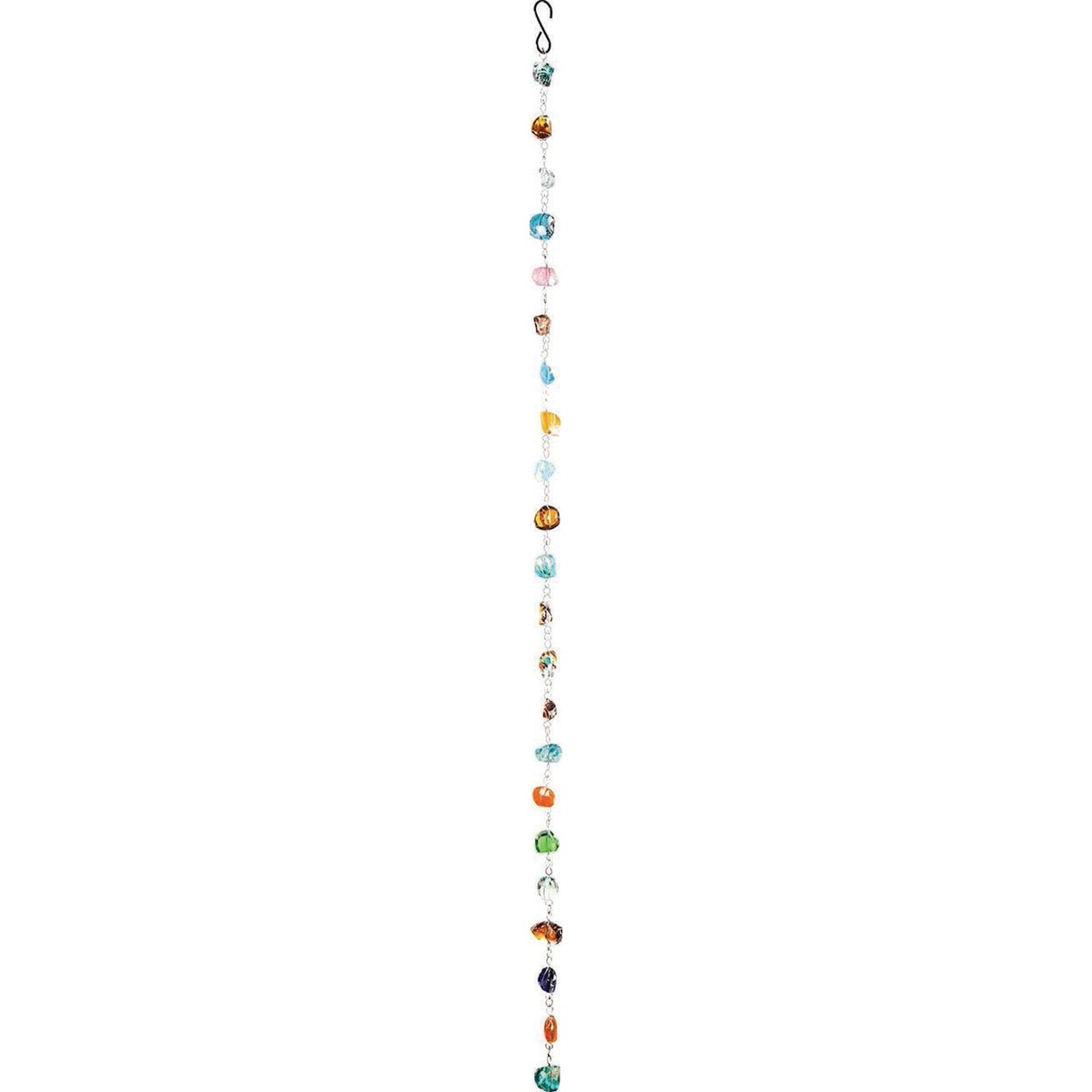 Evergreen Cottage Garden 71 In. Multi-Color Glass Rain Chain