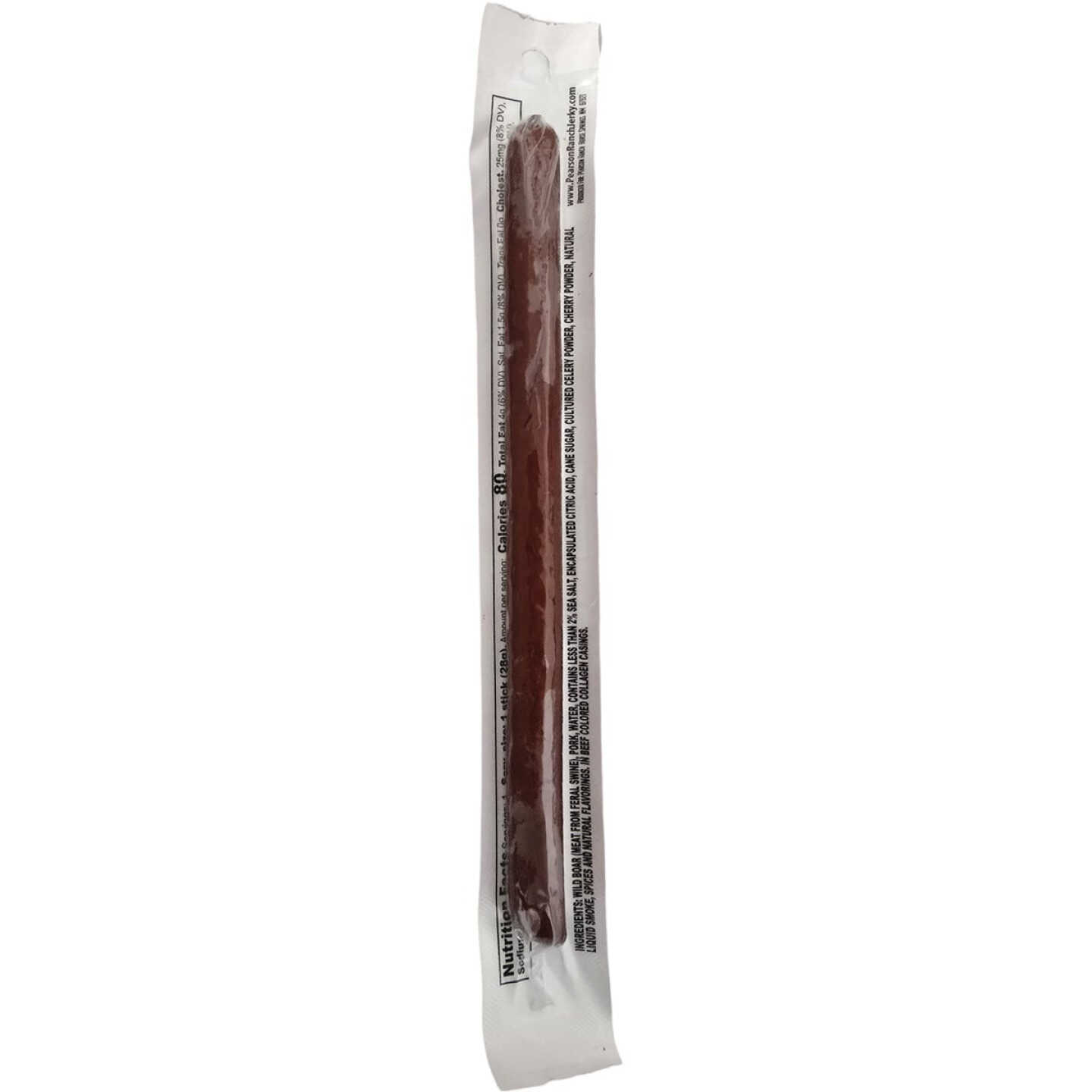 Pearson Ranch Jerky 1 Oz. Wild Boar Snack Stick Image 2