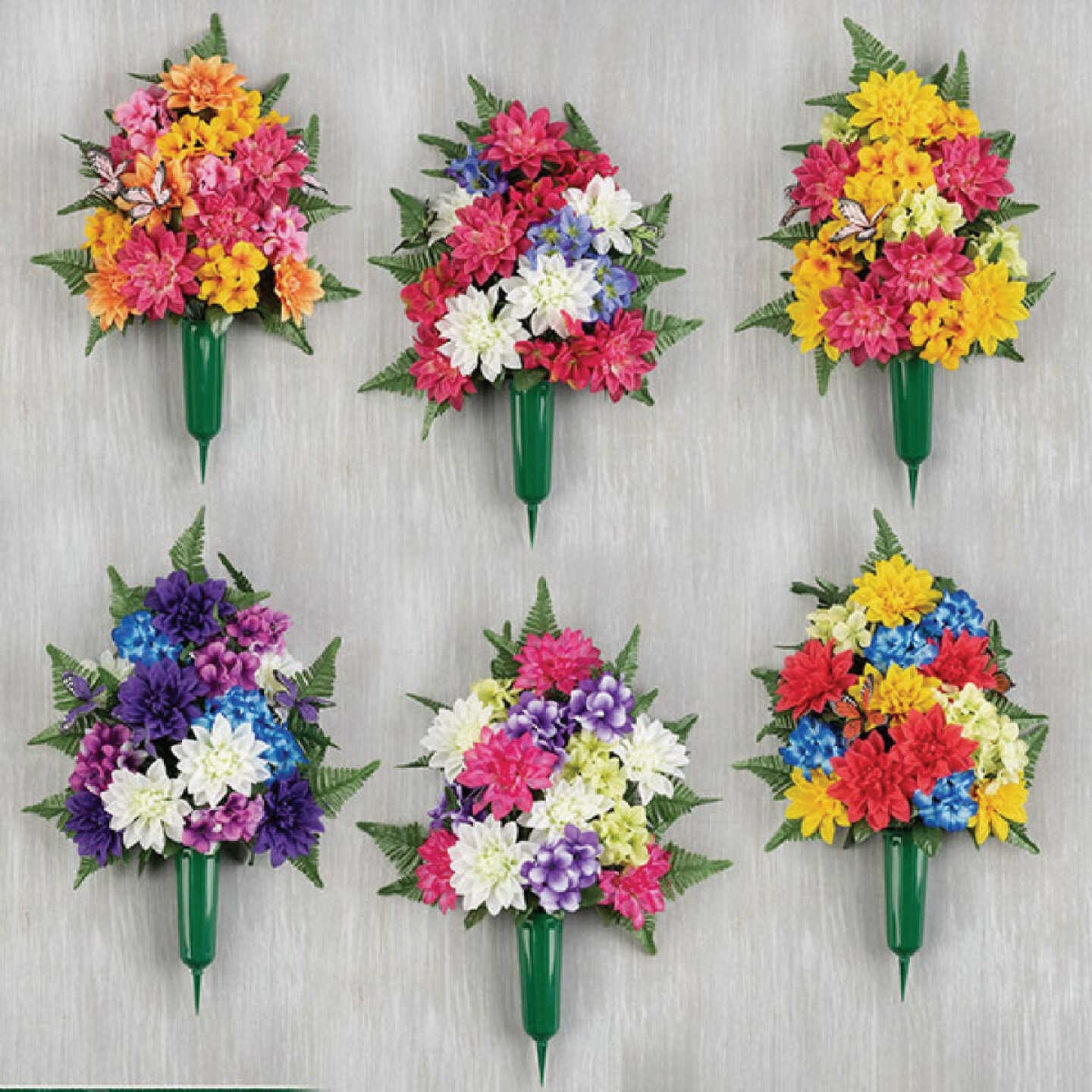 Gerson 26 In. Butterfly Flat Memorial Vase Display Image 1