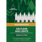 Home Impressions Clear 100-Bulb Mini Incandescent String Light Set with Green Wire Image 2